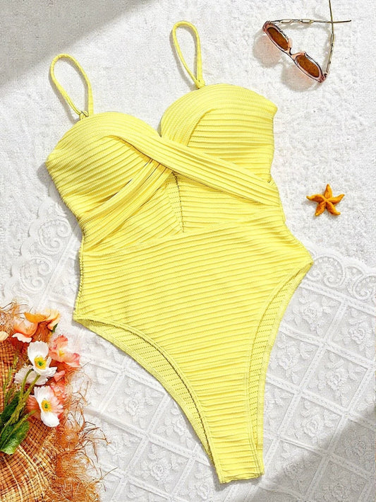 Sole — Le maillot une pièce texturé qui rayonne