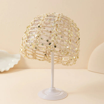 Capri — Bonnet crocheté pailleté