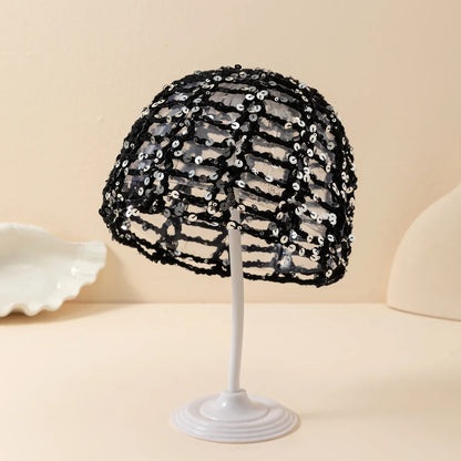 Capri — Bonnet crocheté pailleté